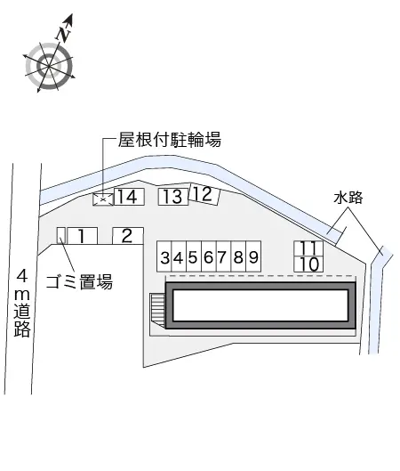 ★手数料０円★富士宮市黒田 月極駐車場